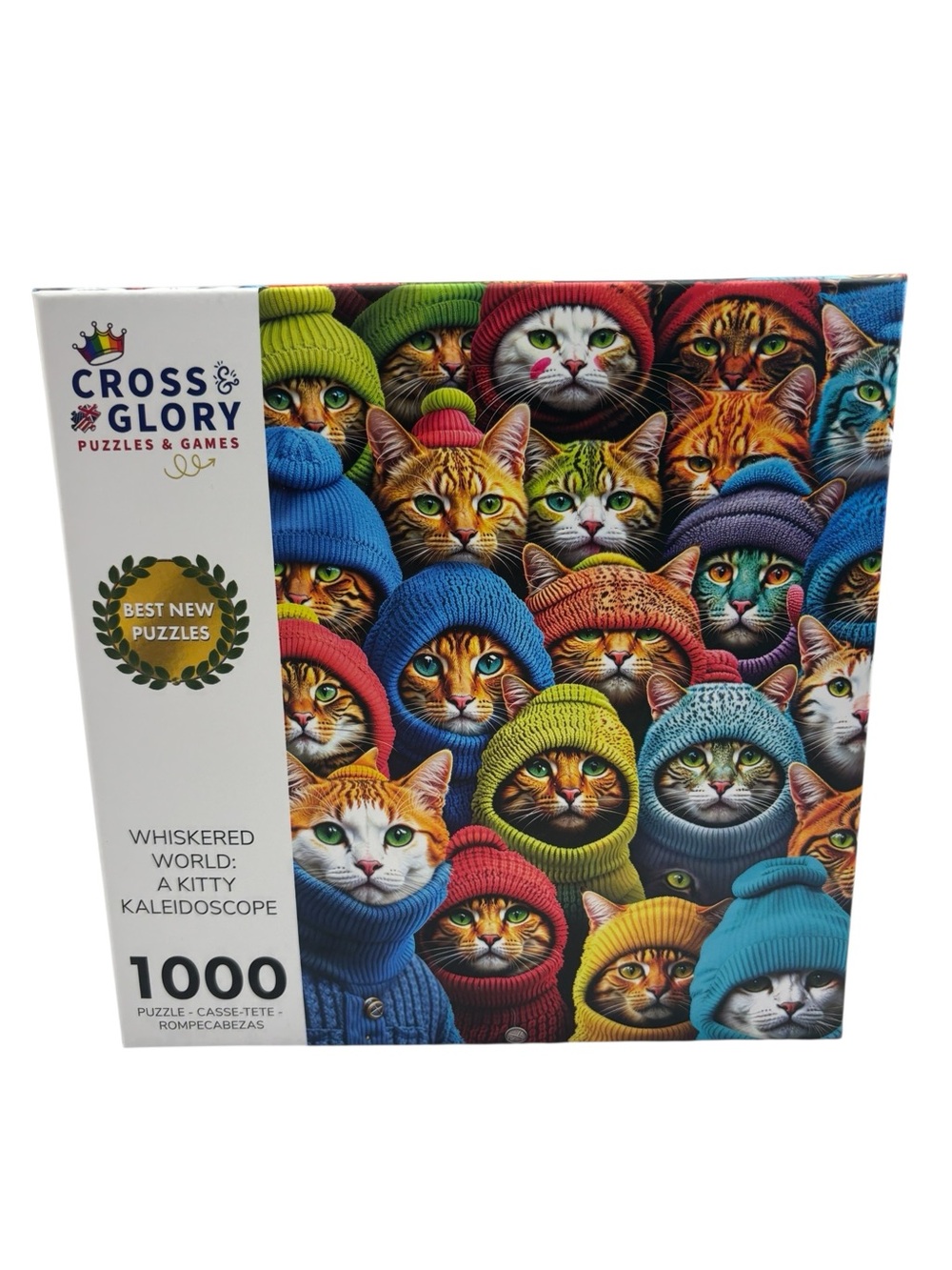Cross & Glory Whiskered World A Kitty Kaleidoscope Cat Jigsaw Puzzle 1000 Pieces